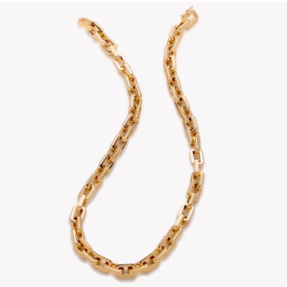 NWT! 12k gold-plated Eddie Borgo Supra Link Necklace